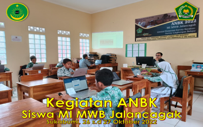 ANBK TAHUN 2022 DI MI MWB JALANCAGAK KAB. SUKABUMI